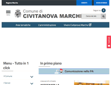 Tablet Screenshot of comune.civitanova.mc.it